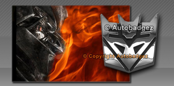 Transformers Decepticon Chrome Badge Emblem