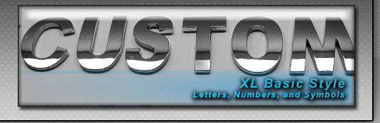 XL Style Chrome Letters